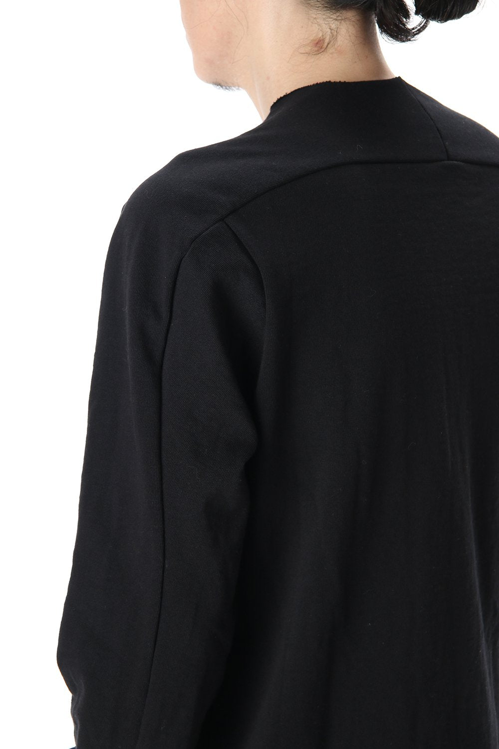 Cotton Crew Neck L/S T-Shirts Black