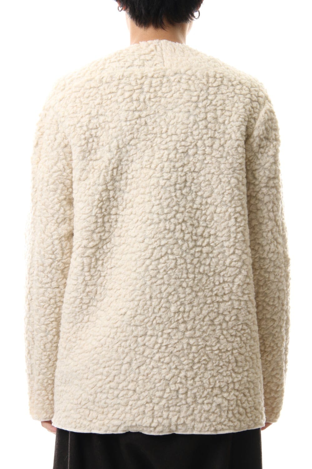 Mixed Boa Crew Neck Knit