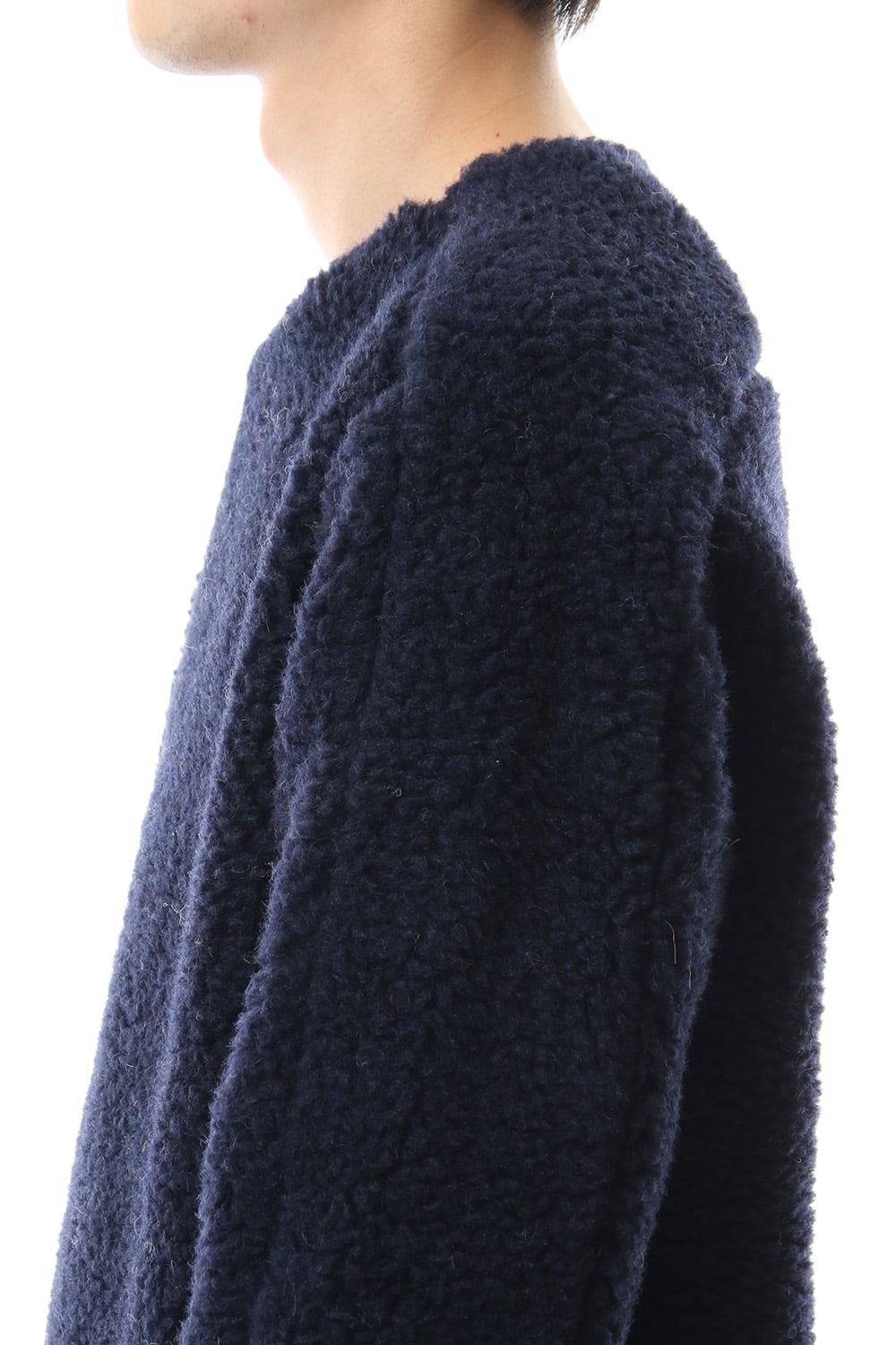 Wool Boa Crew Neck Knit 