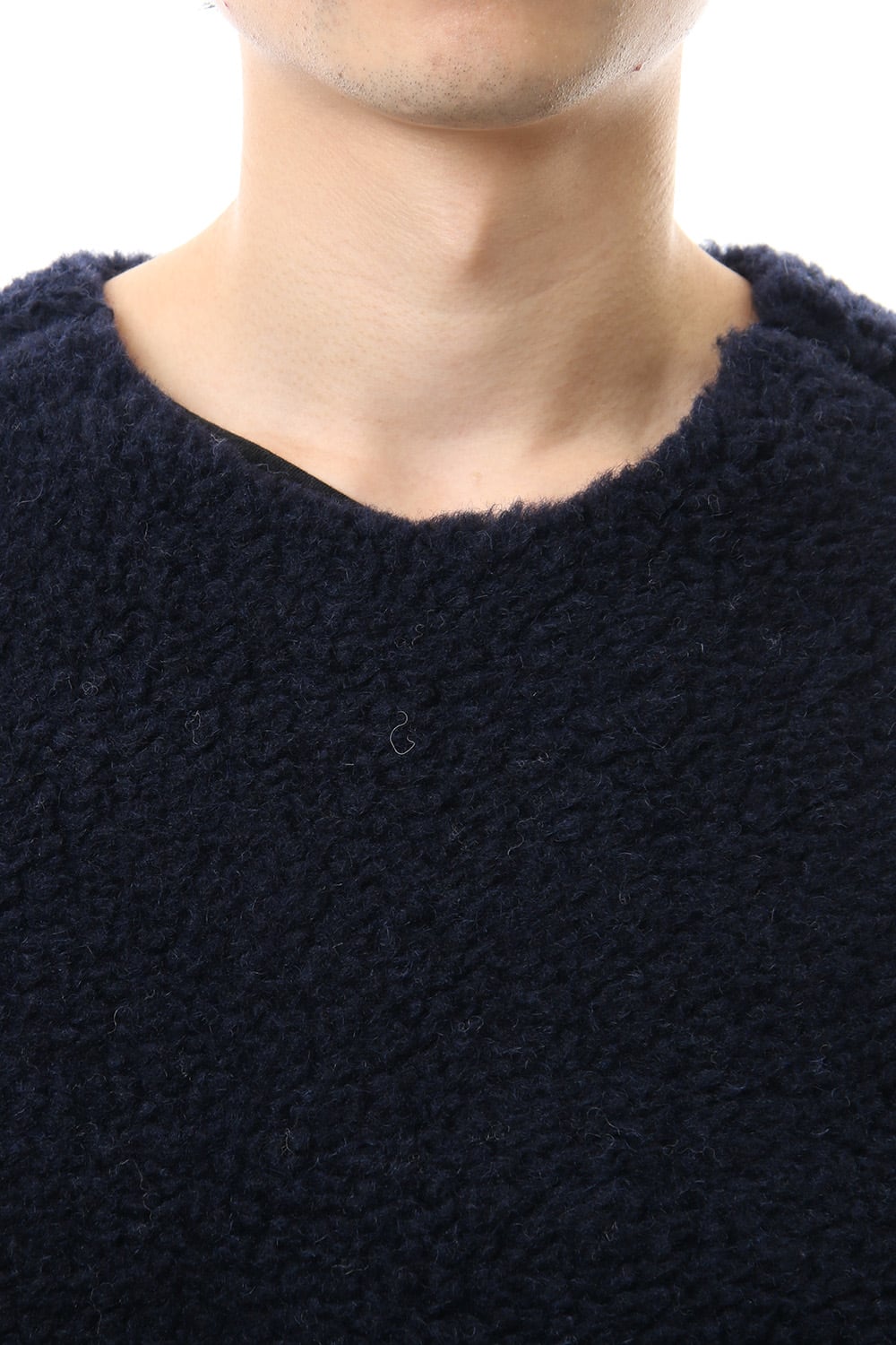 Wool Boa Crew Neck Knit 