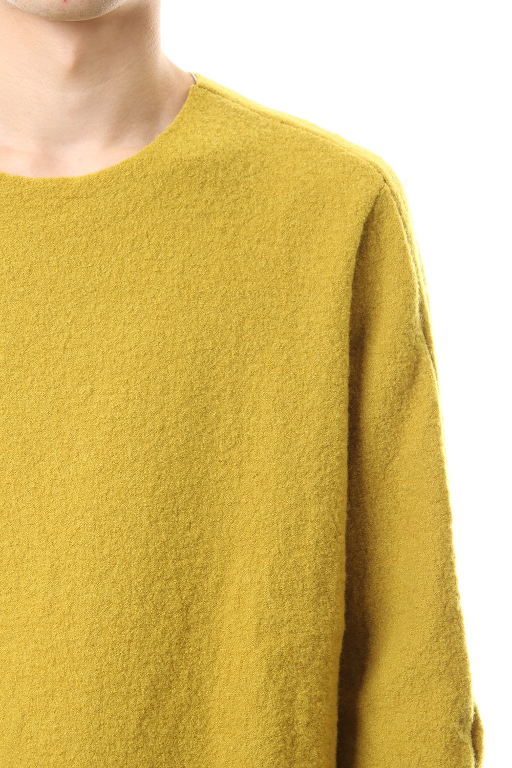 Boucle Knit L/S T-Shirts Mustard