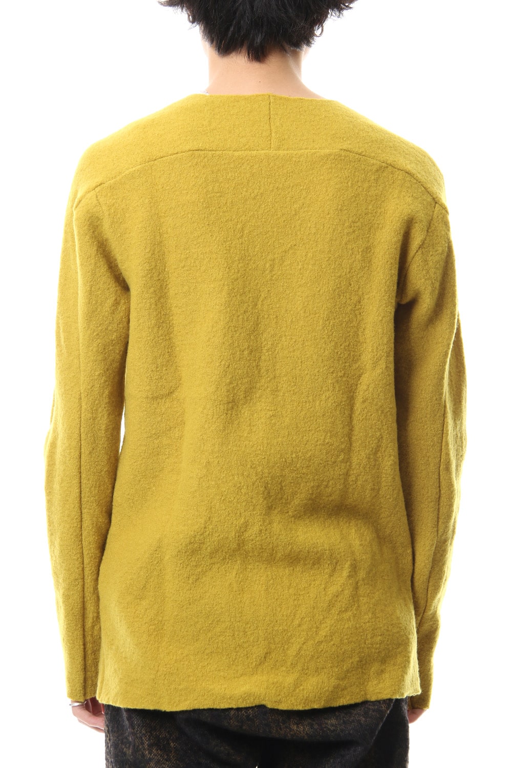 Boucle Knit L/S T-Shirts Mustard