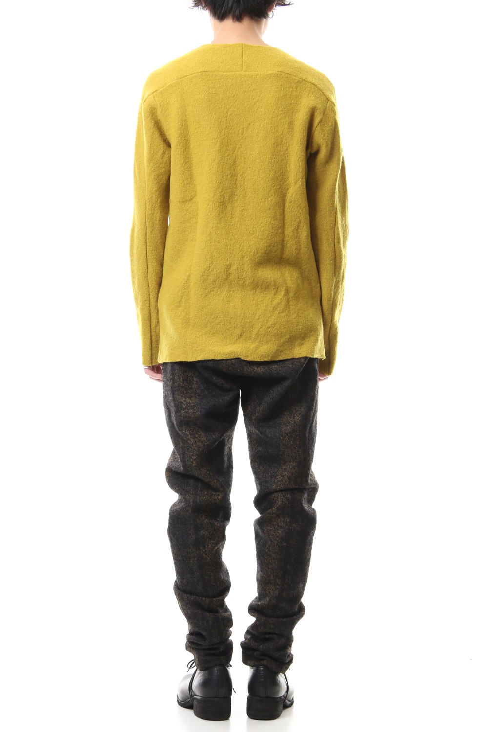 Boucle Knit L/S T-Shirts Mustard