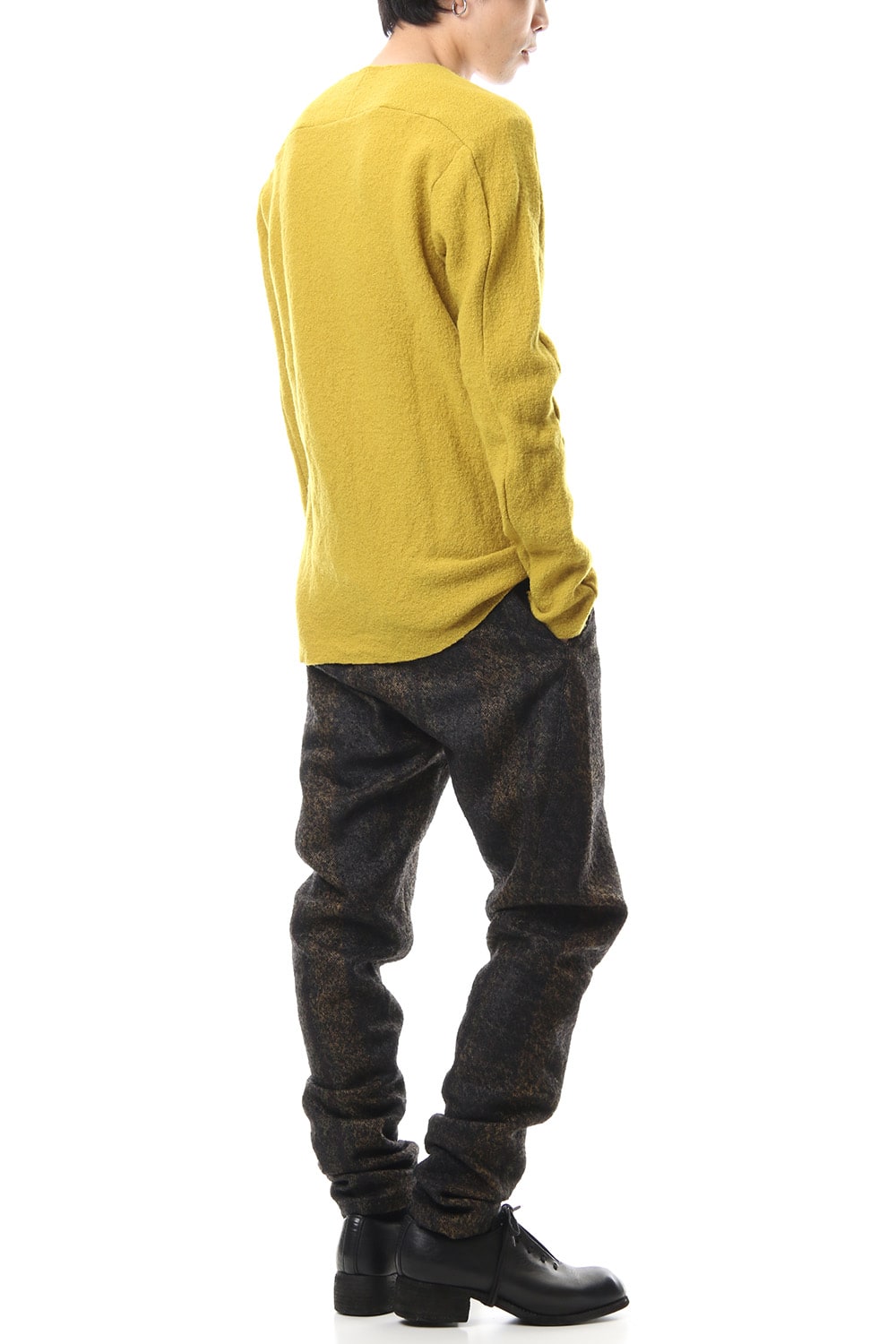 Boucle Knit L/S T-Shirts Mustard