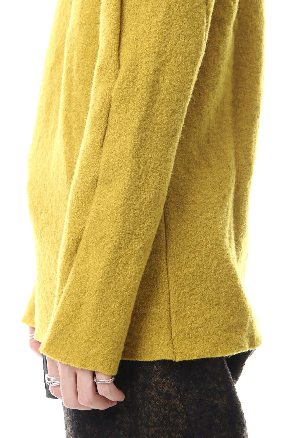 Boucle Knit L/S T-Shirts Mustard