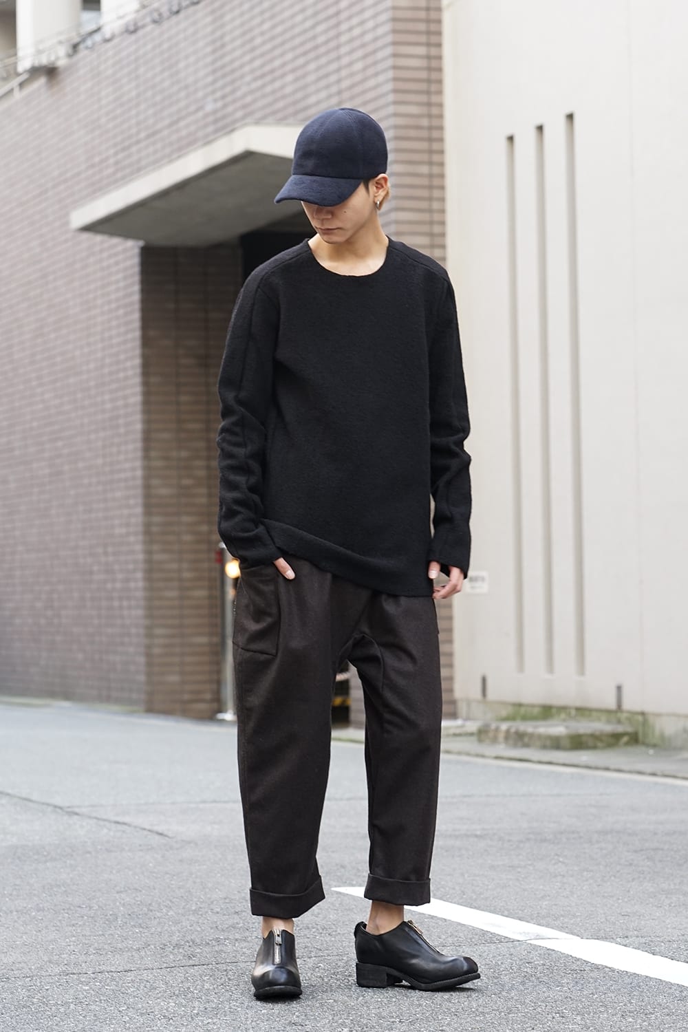 Boucle L/S Knit Black