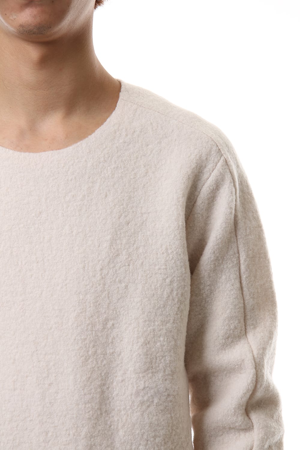 Boucle L/S Knit White