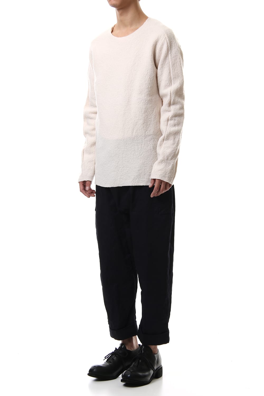 Boucle L/S Knit White