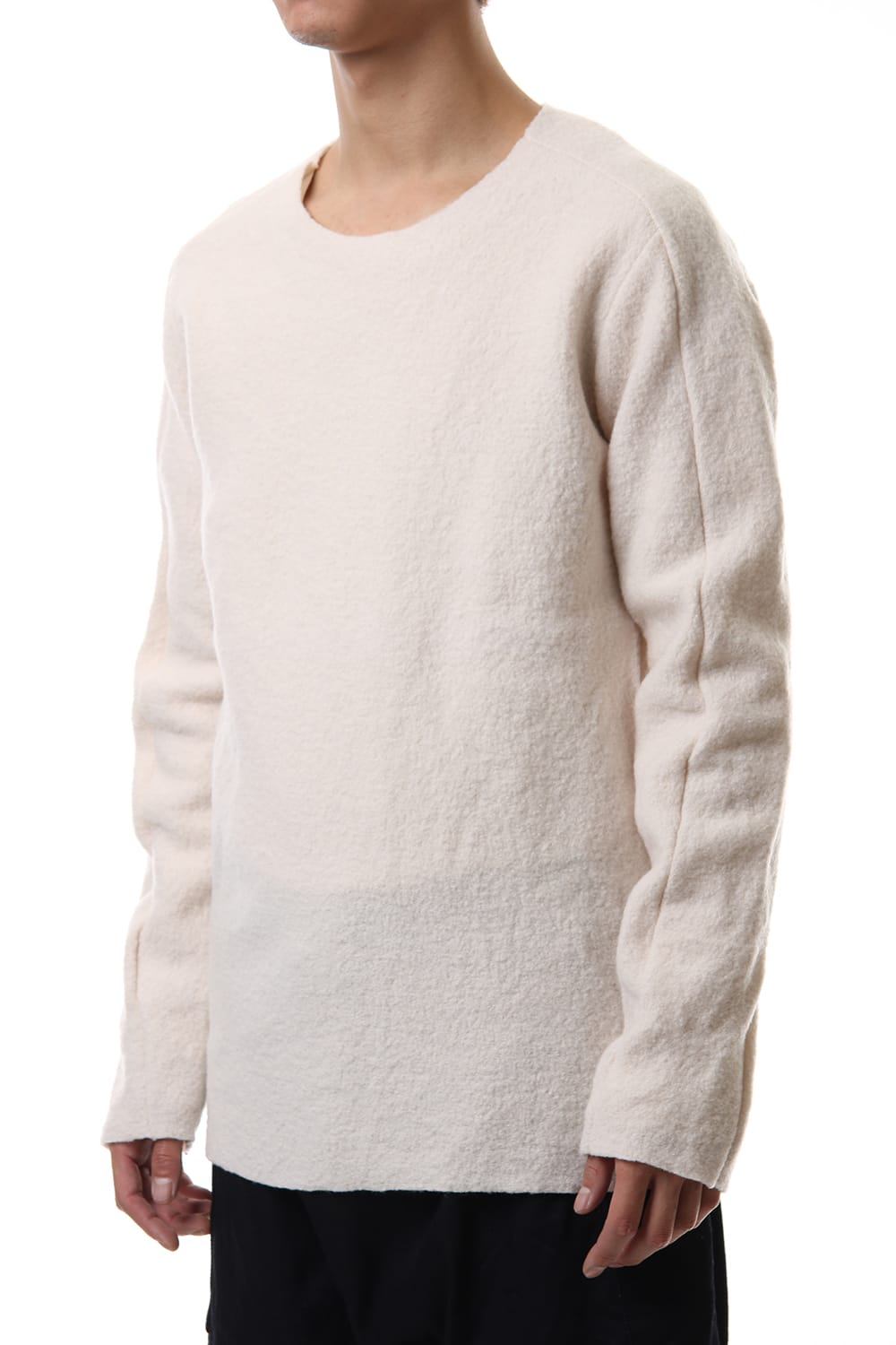 Boucle L/S Knit White