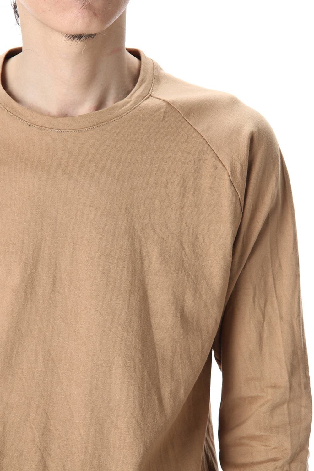 GIZA Cotton Raglan L/S T-Shirts Beige