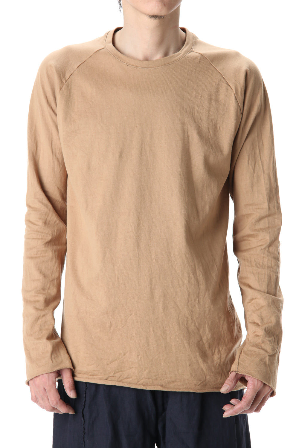 GIZA Cotton Raglan L/S T-Shirts Beige