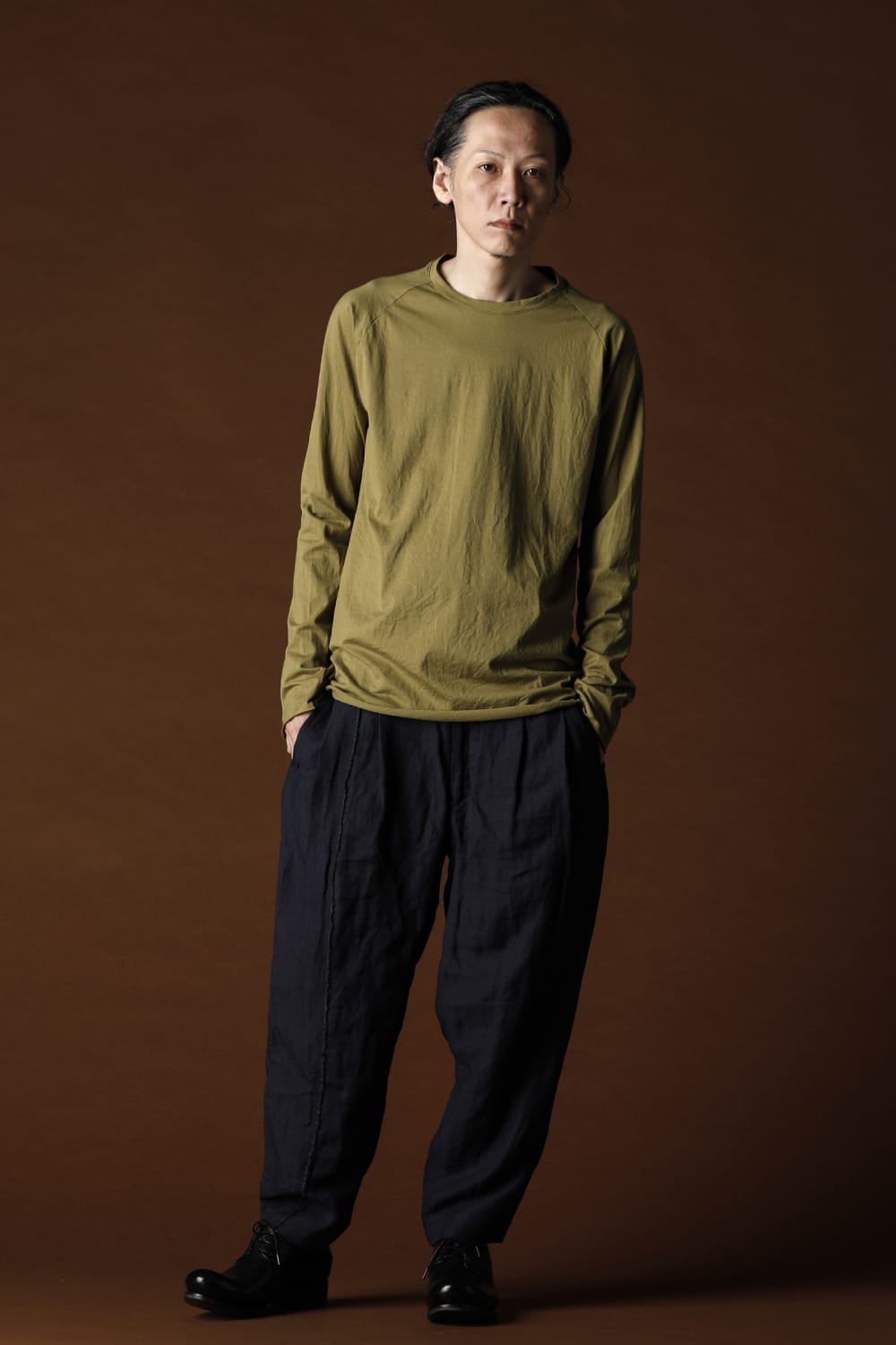 GIZA Cotton Raglan L/S T-Shirts Green