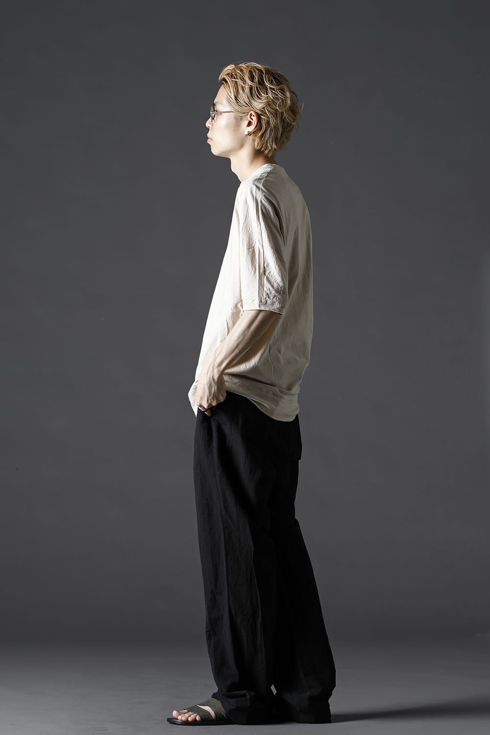 シー アイランド コットン ジャージー ハーフスリーブ ドルマン Tシャツ ベージュ