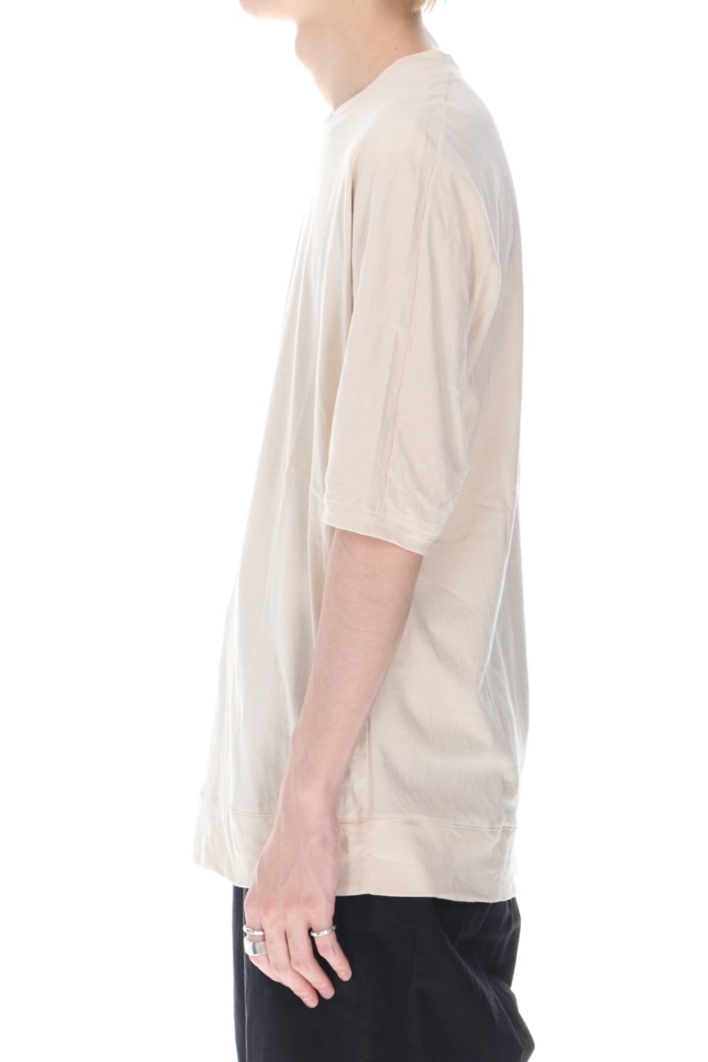 シー アイランド コットン ジャージー ハーフスリーブ ドルマン Tシャツ ベージュ