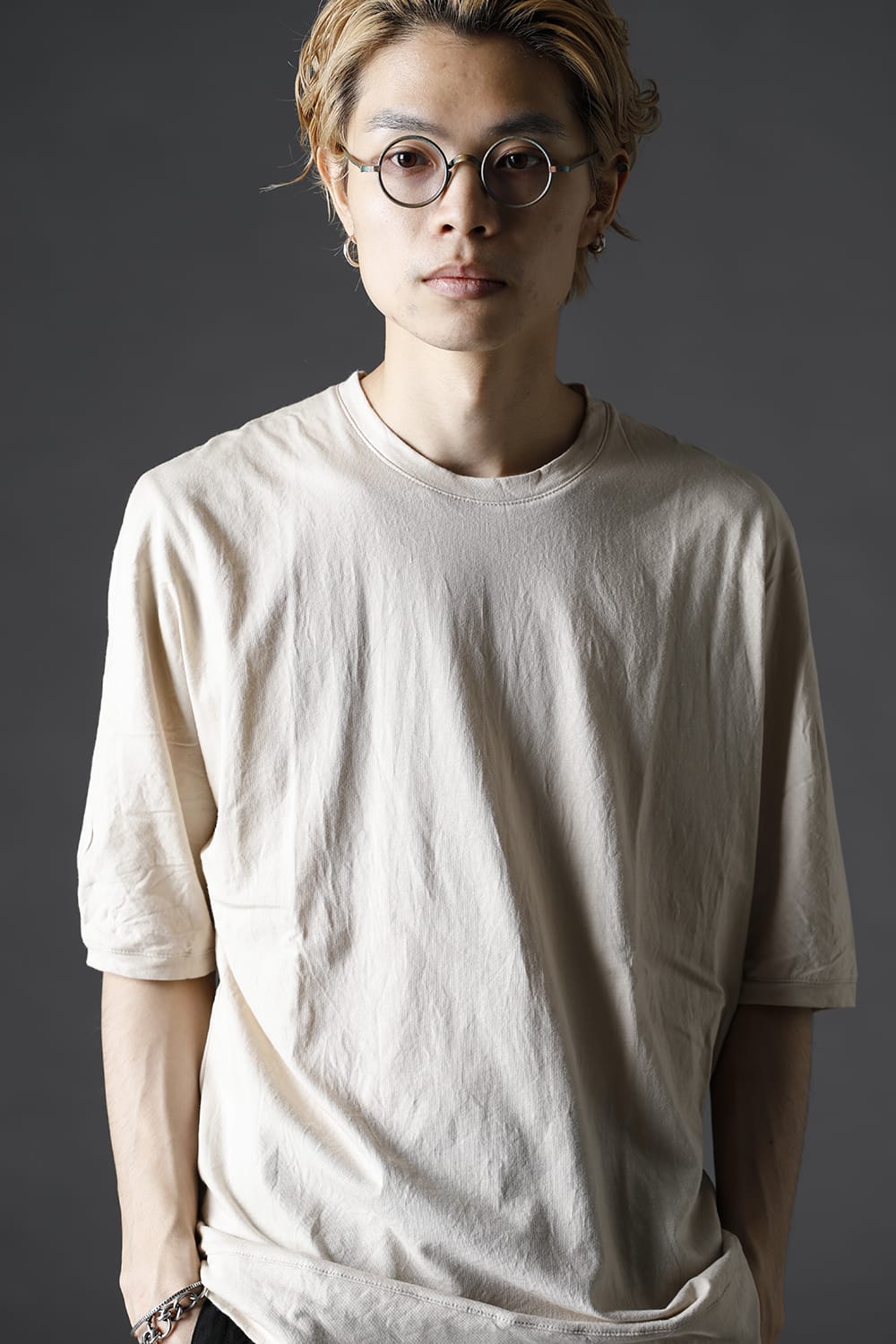 シー アイランド コットン ジャージー ハーフスリーブ ドルマン Tシャツ ベージュ