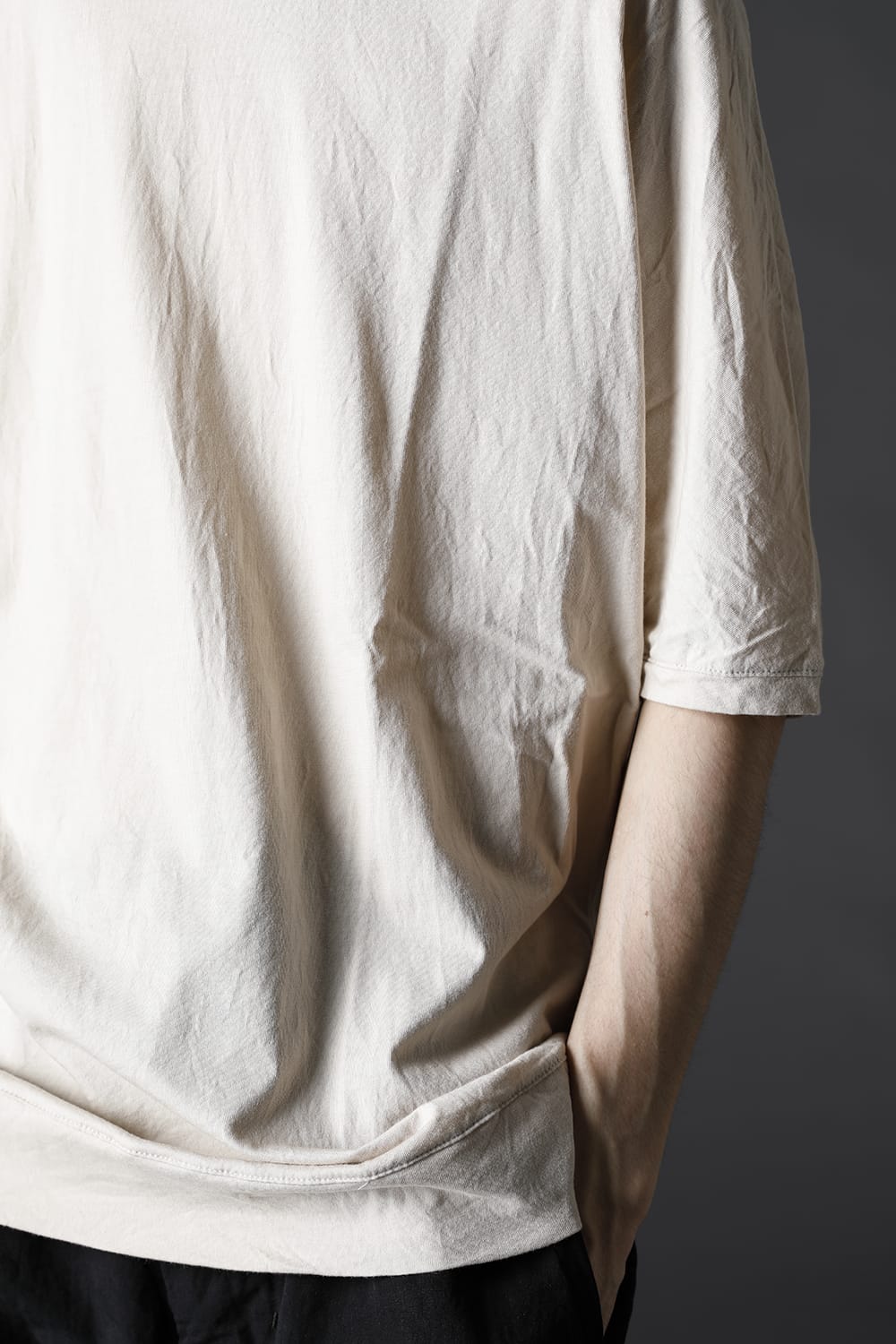 シー アイランド コットン ジャージー ハーフスリーブ ドルマン Tシャツ ベージュ