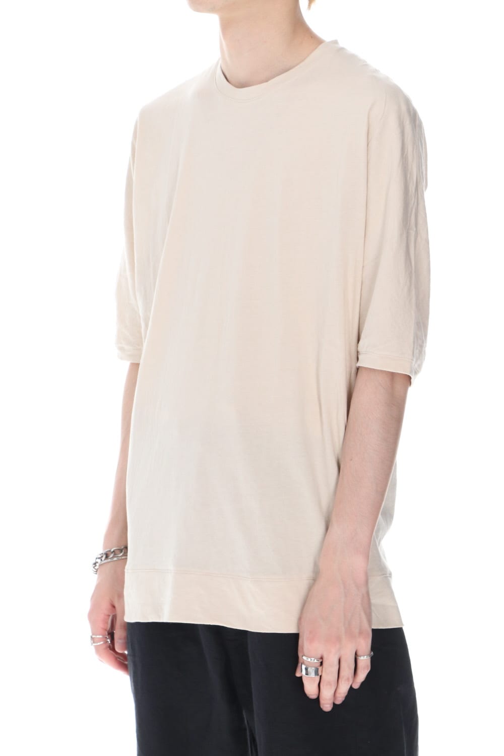 シー アイランド コットン ジャージー ハーフスリーブ ドルマン Tシャツ ベージュ