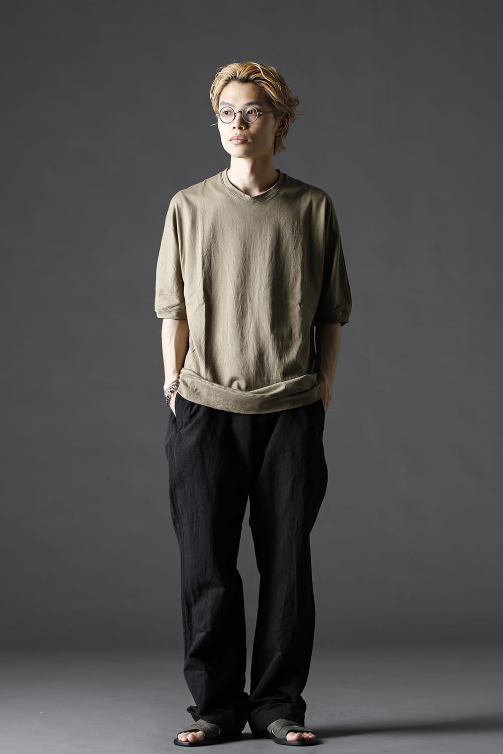 シー アイランド コットン ジャージー ハーフスリーブ ドルマン Tシャツ オリーブ カーキ