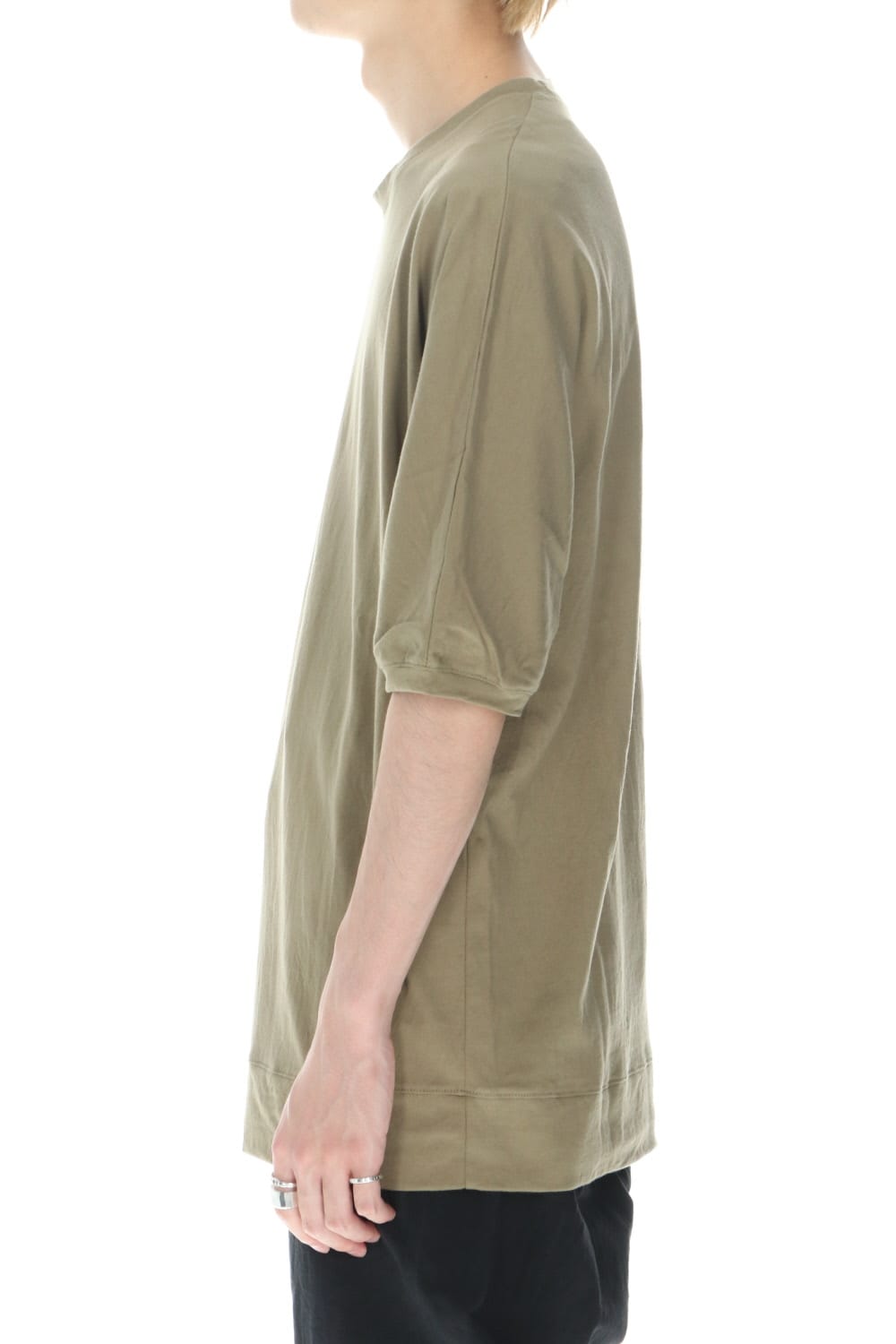 シー アイランド コットン ジャージー ハーフスリーブ ドルマン Tシャツ オリーブ カーキ