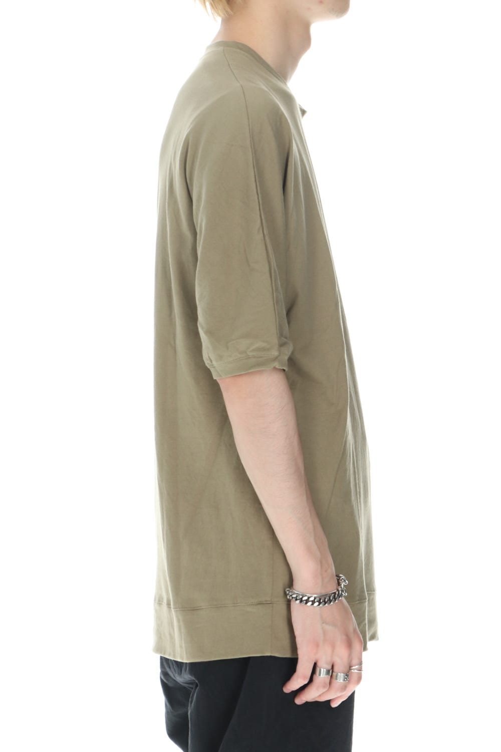 シー アイランド コットン ジャージー ハーフスリーブ ドルマン Tシャツ オリーブ カーキ