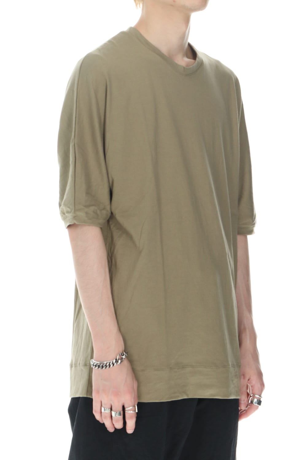 シー アイランド コットン ジャージー ハーフスリーブ ドルマン Tシャツ オリーブ カーキ