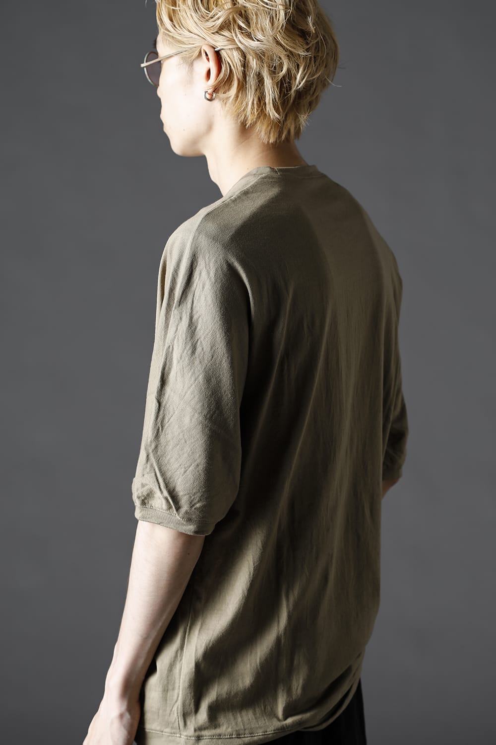 シー アイランド コットン ジャージー ハーフスリーブ ドルマン Tシャツ オリーブ カーキ
