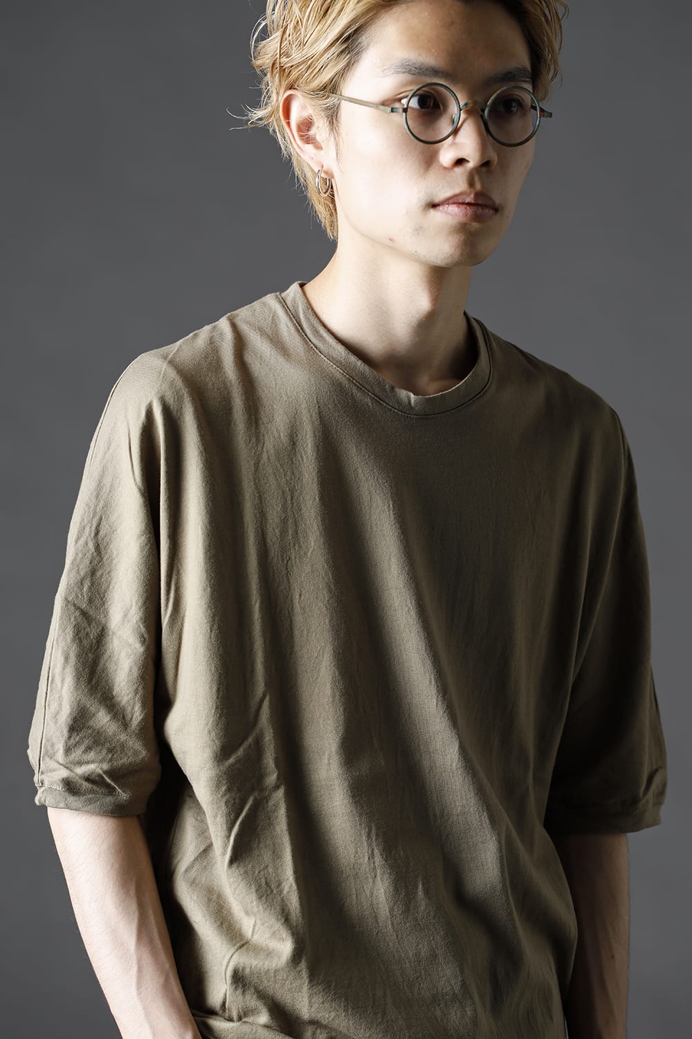 シー アイランド コットン ジャージー ハーフスリーブ ドルマン Tシャツ オリーブ カーキ