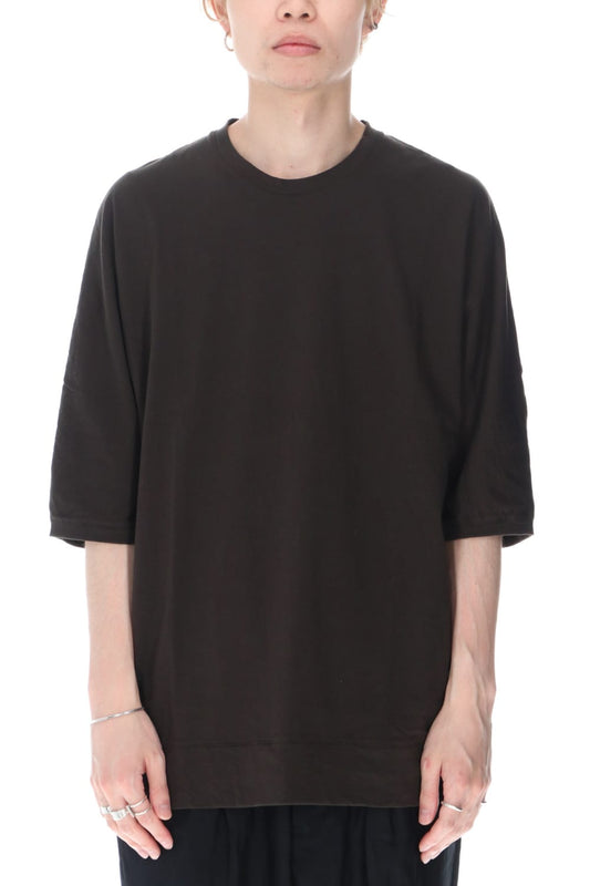 Sea Island Cotton Jersey Half Dolman Sleeve T-shirts D.Carbon