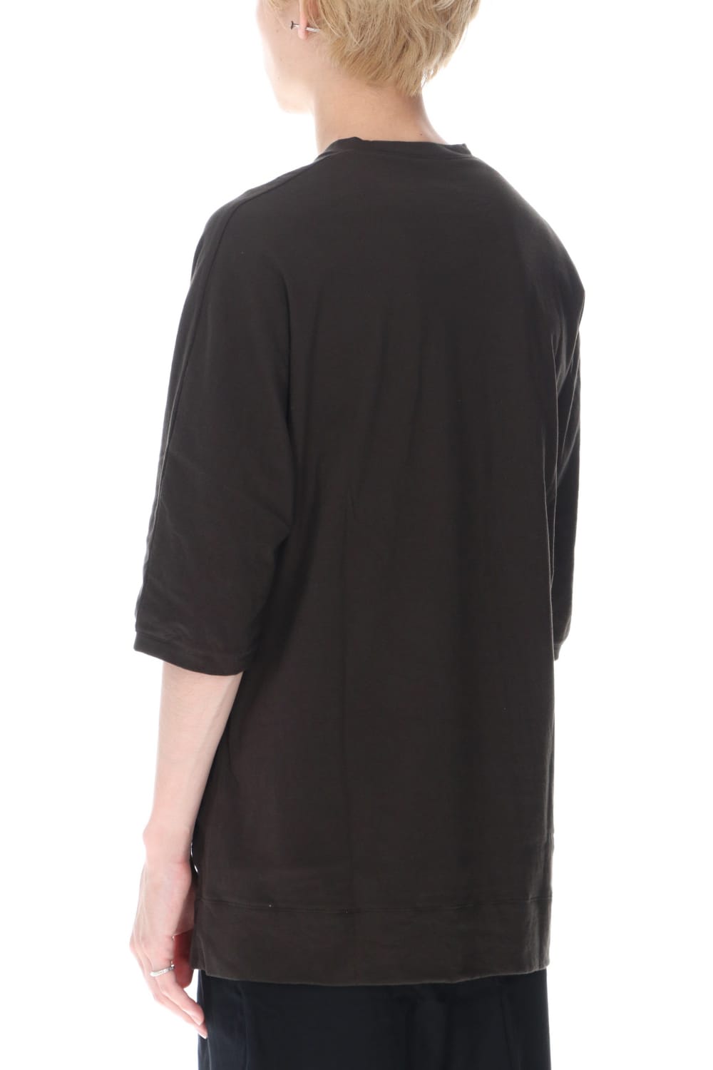 シー アイランド コットン ジャージー ハーフスリーブ ドルマン Tシャツ ダーク カーボン