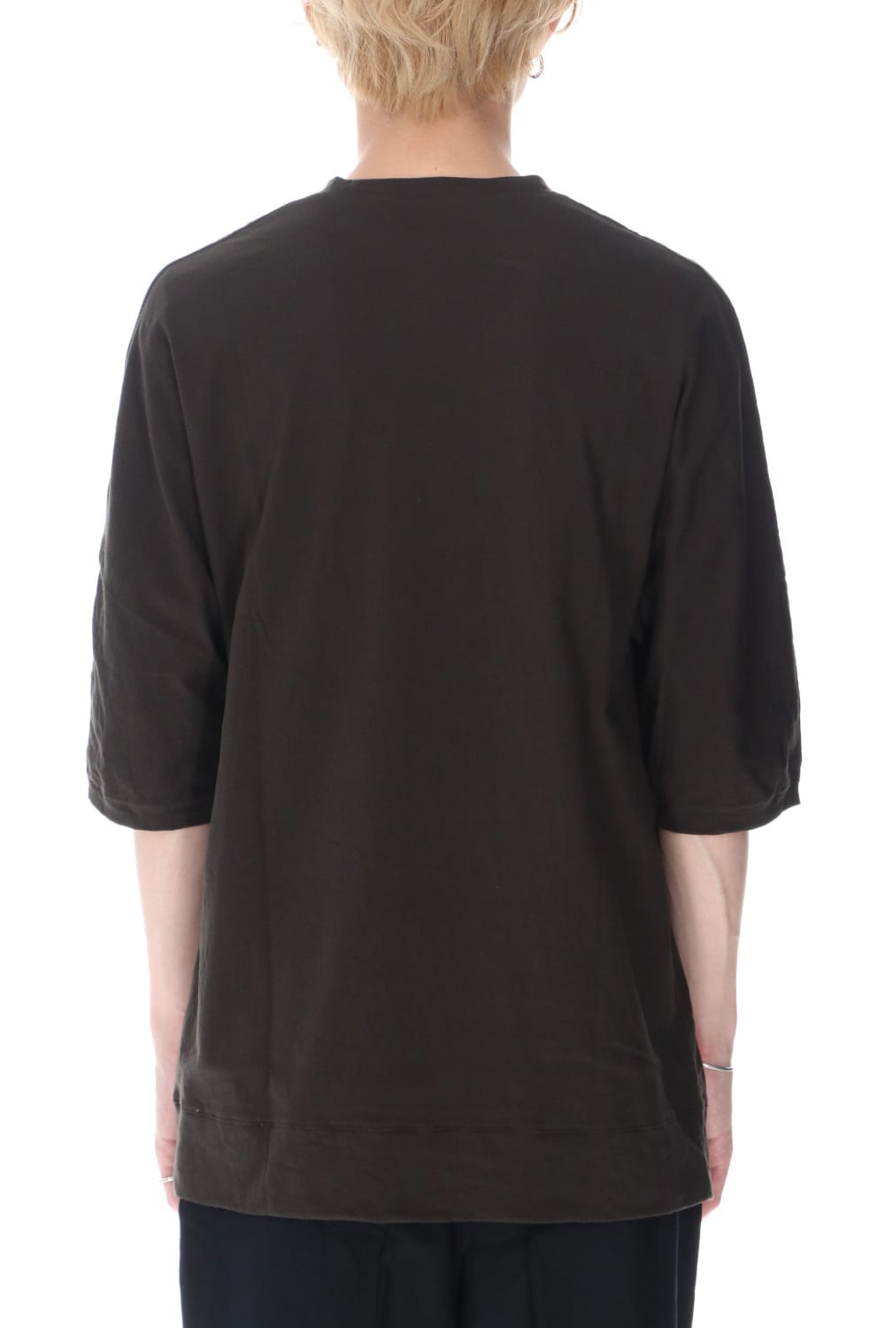 シー アイランド コットン ジャージー ハーフスリーブ ドルマン Tシャツ ダーク カーボン