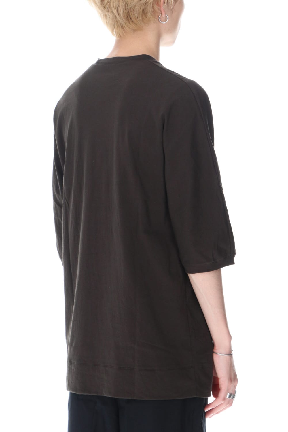 シー アイランド コットン ジャージー ハーフスリーブ ドルマン Tシャツ ダーク カーボン