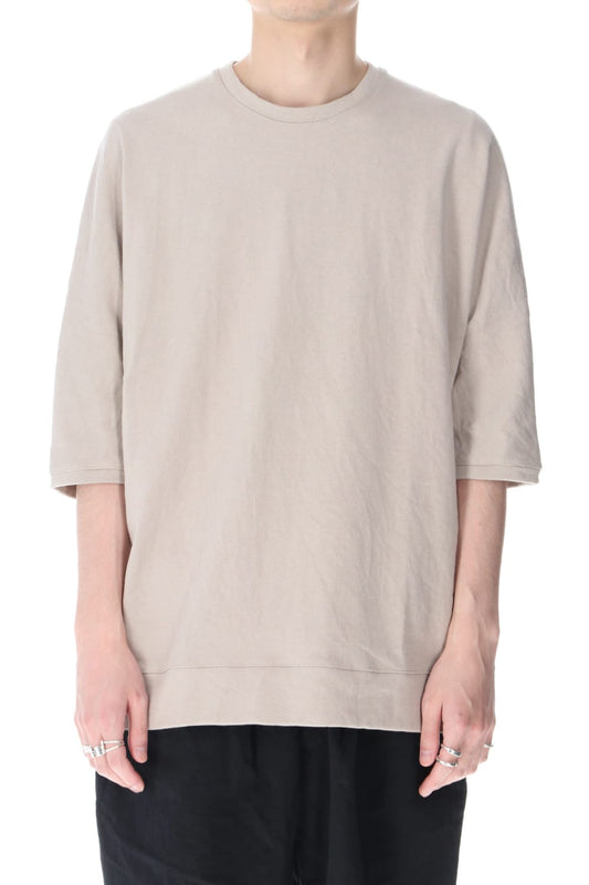 Medium Jersey Half Dolman Sleeve T-shirts Gray Beige