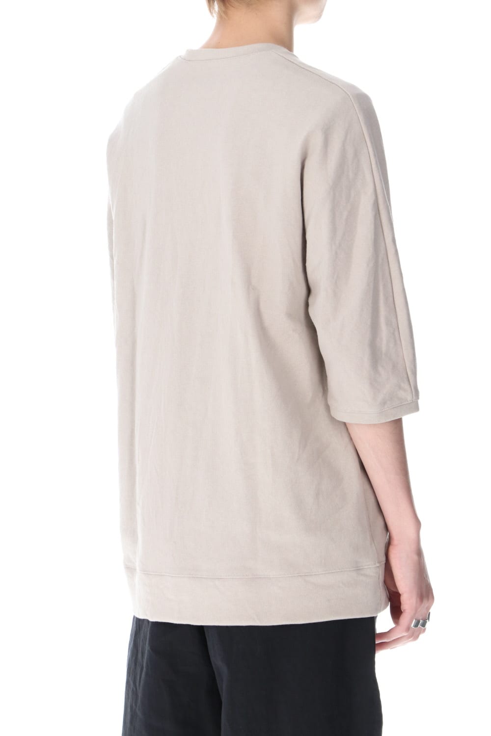 Medium Jersey Half Dolman Sleeve T-shirts Gray Beige