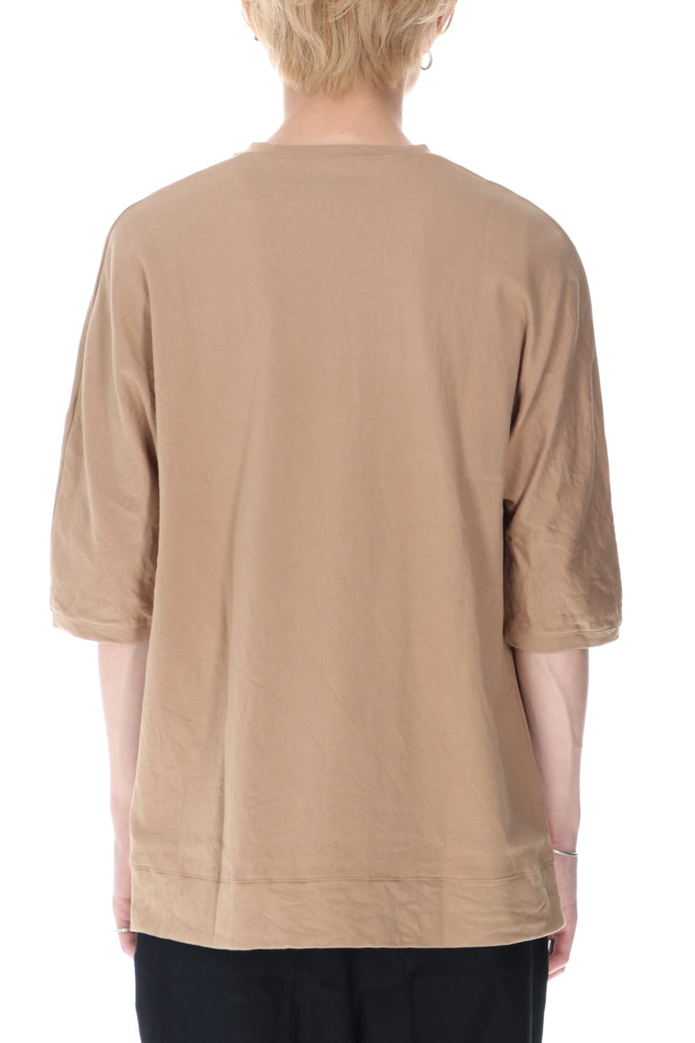 GIZA Cotton Jersey Half Dolman Sleeve T-shirts Kahki / Beige