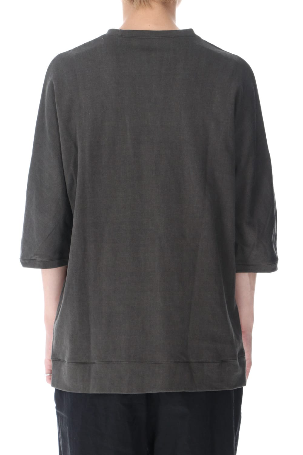 Mini Fleece Half Dolman Sleeve T-shirts Carbon