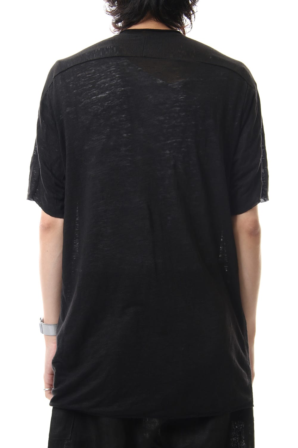 リネンジャージーTシャツ ブラック