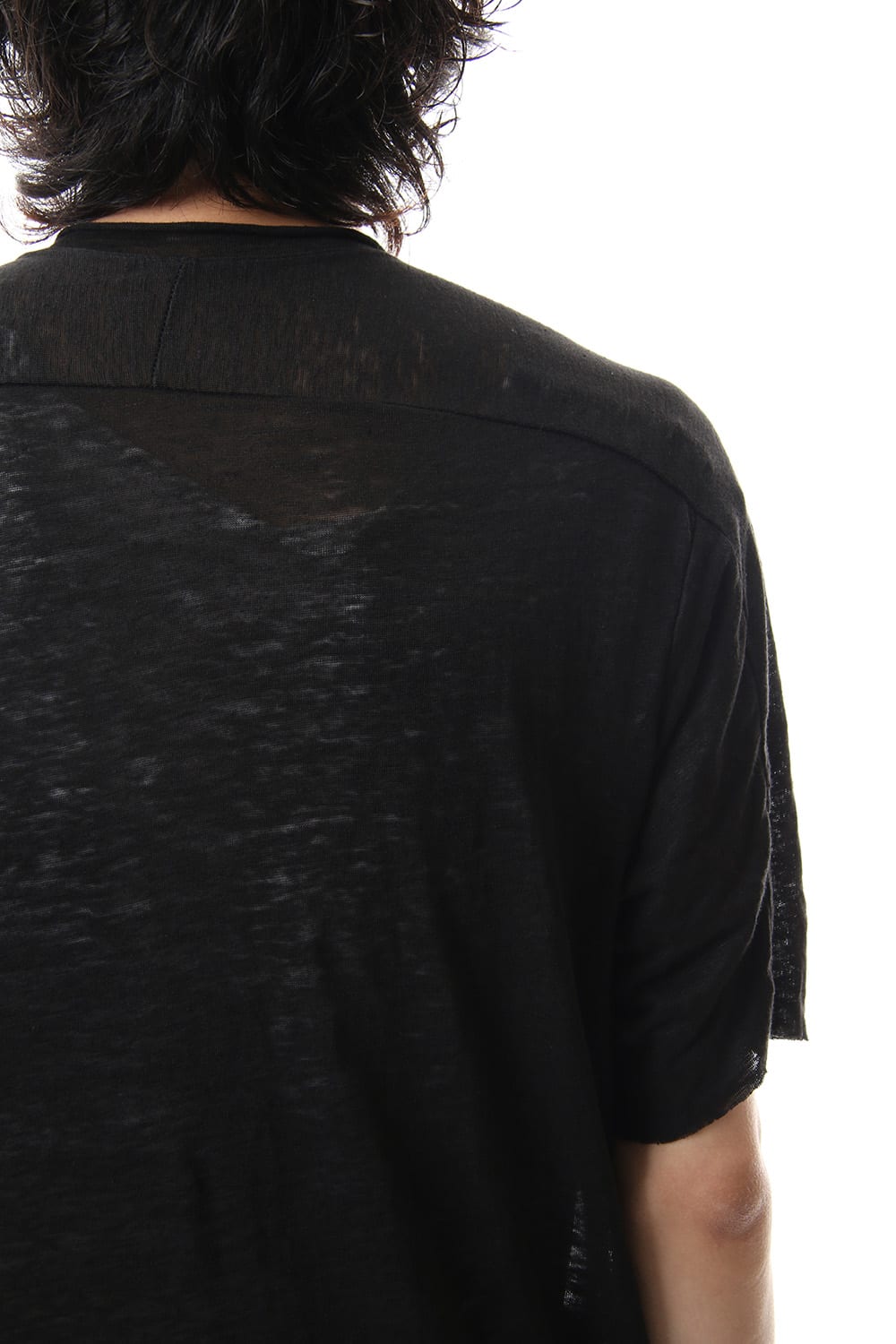 リネンジャージーTシャツ ブラック