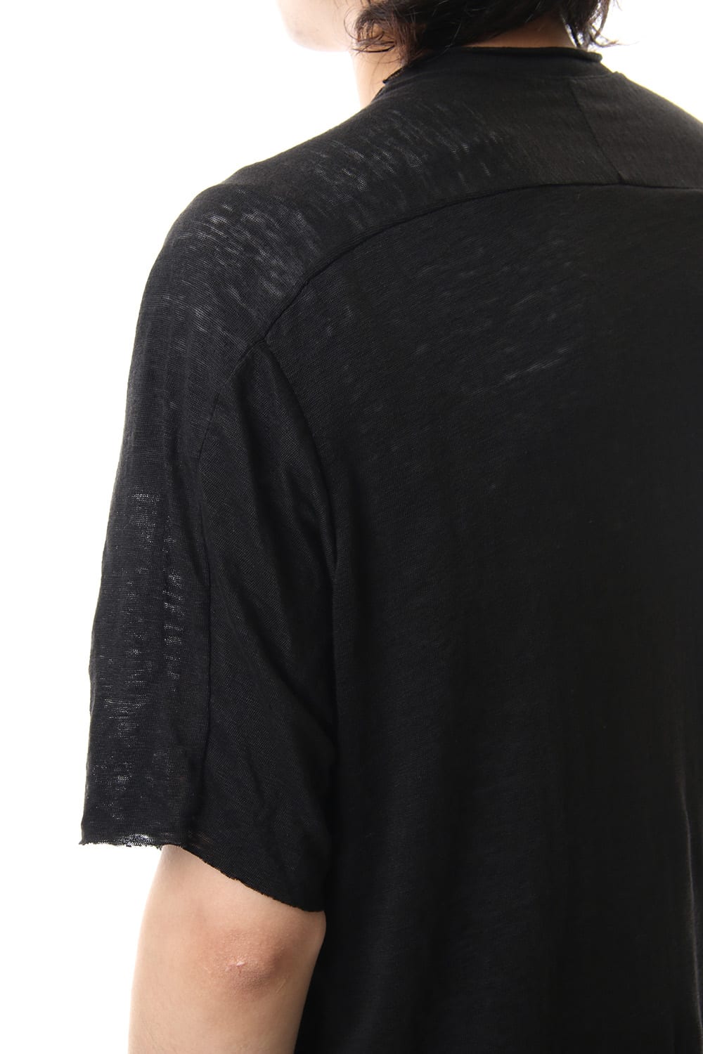 リネンジャージーTシャツ ブラック