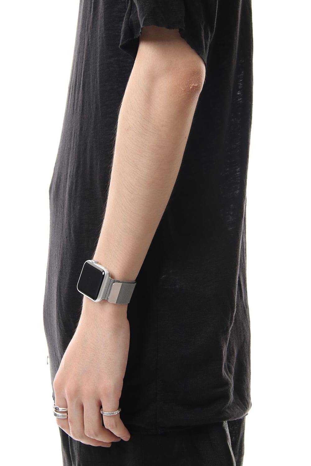 リネンジャージーTシャツ ブラック