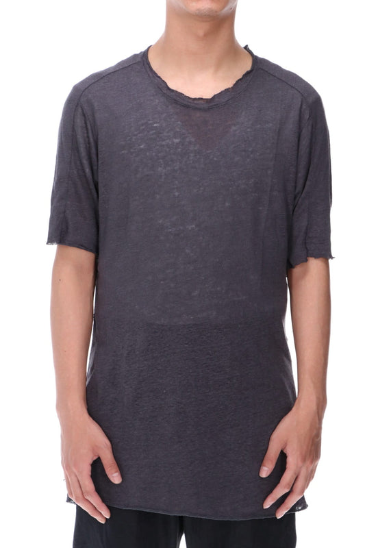 リネンジャージーTシャツ チャコール