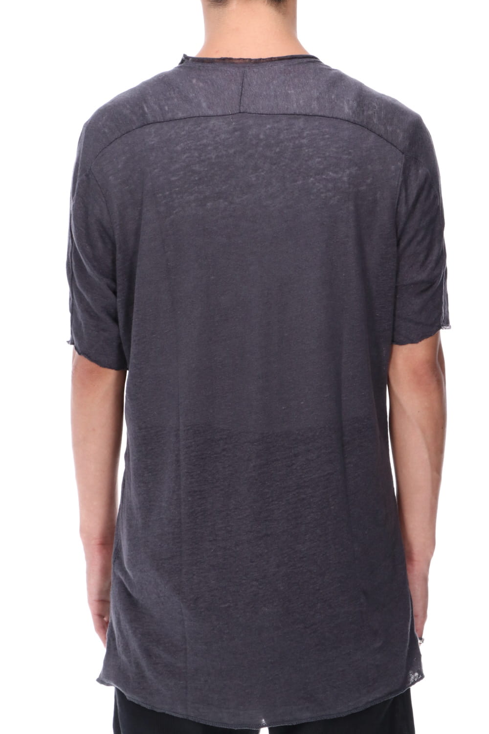 リネンジャージーTシャツ チャコール