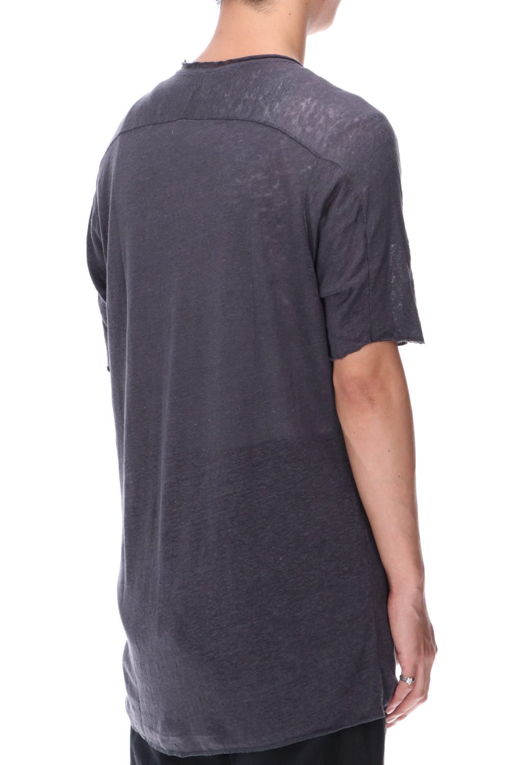 リネンジャージーTシャツ チャコール