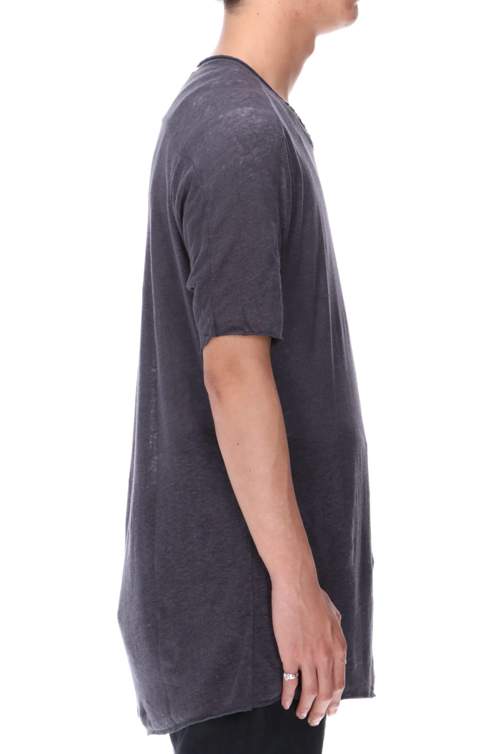 リネンジャージーTシャツ チャコール