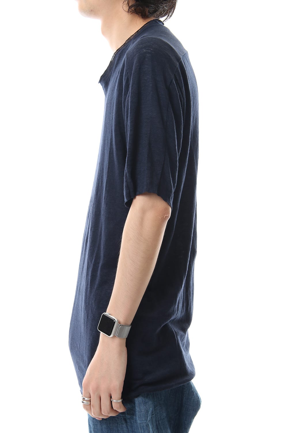 Linen Jersey T-shirts Navy