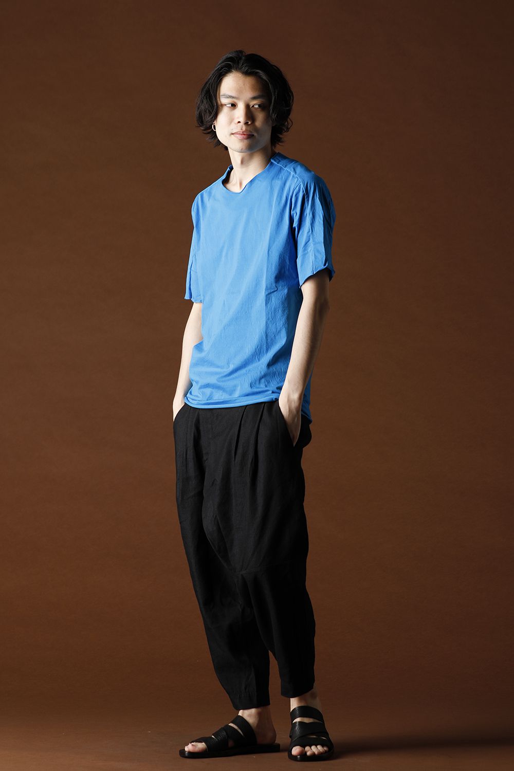 Light Cotton Jersey T-Shirts Blue