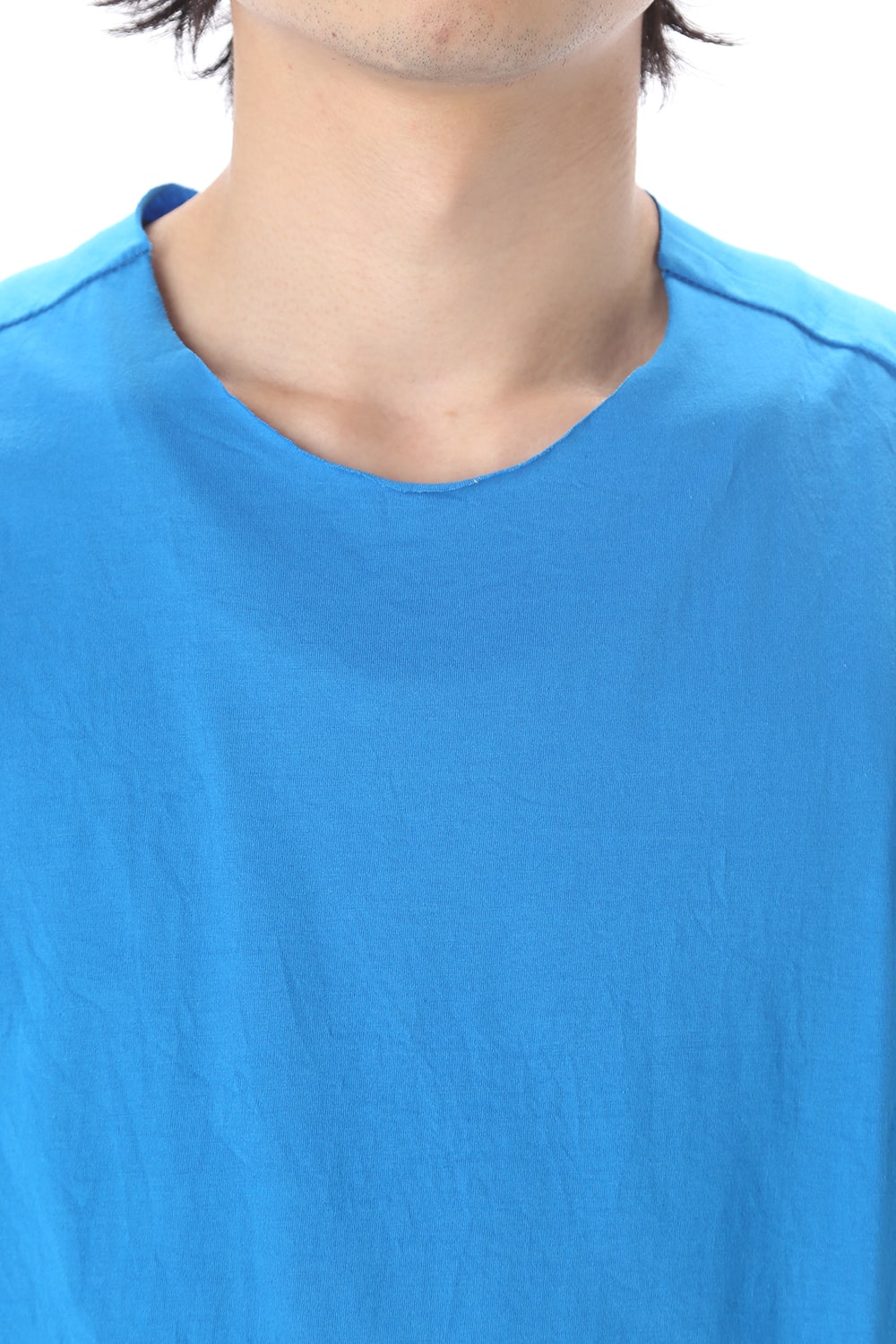 Light Cotton Jersey T-Shirts Blue