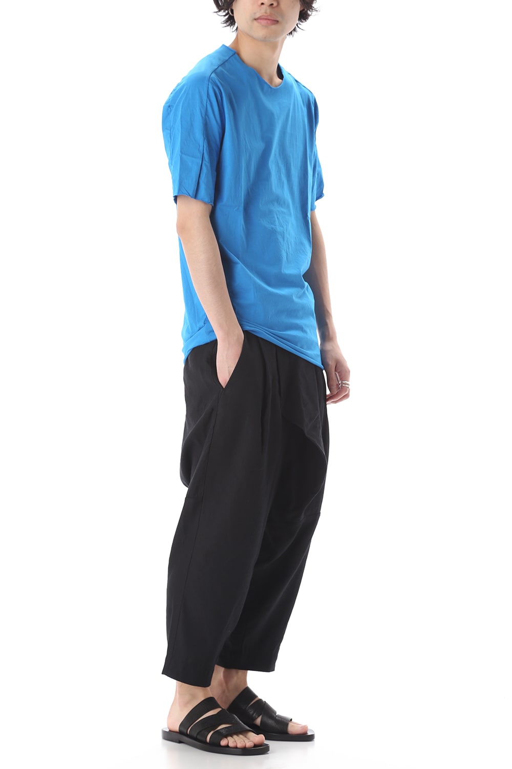 Light Cotton Jersey T-Shirts Blue