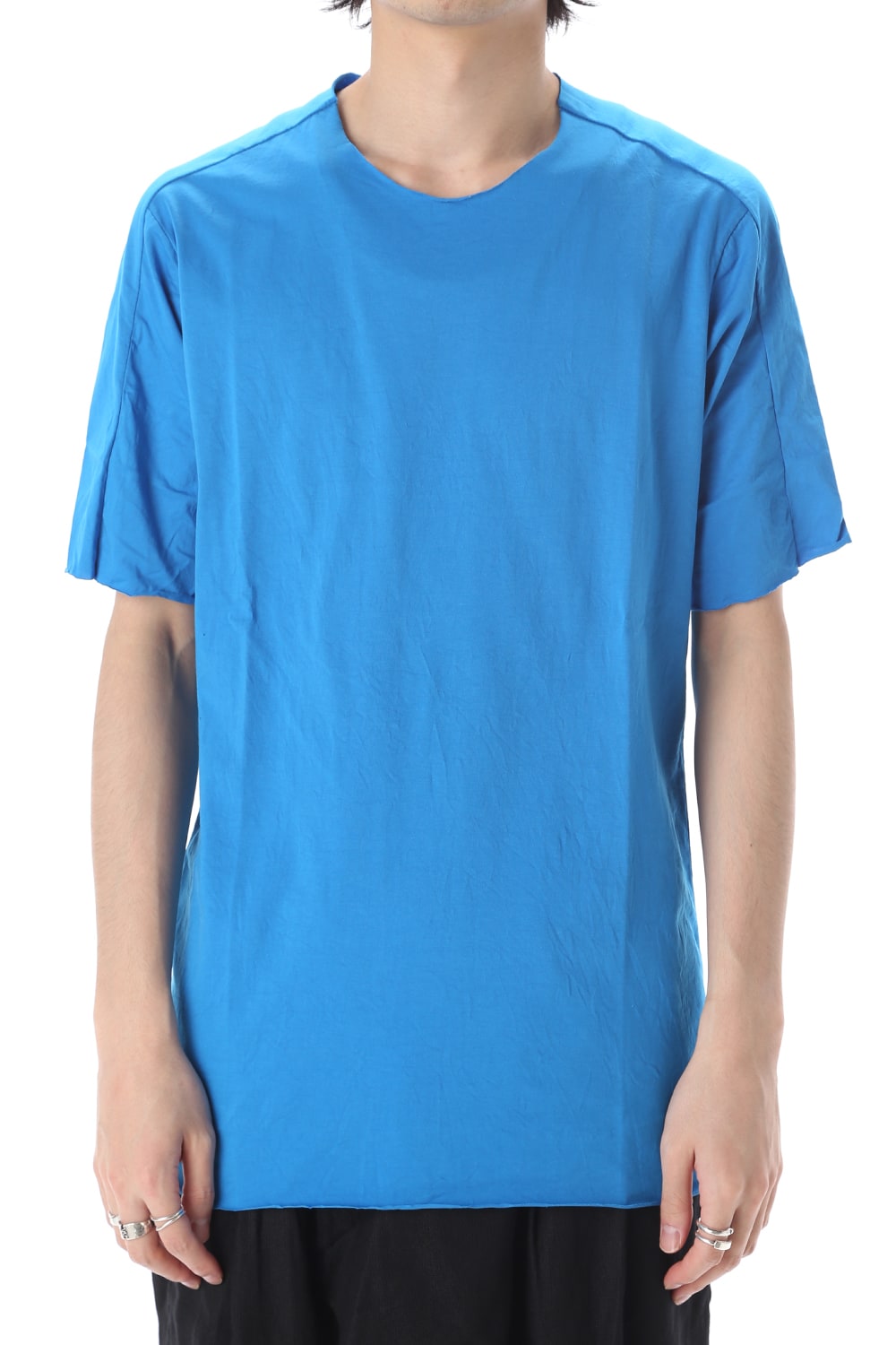 Light Cotton Jersey T-Shirts Blue