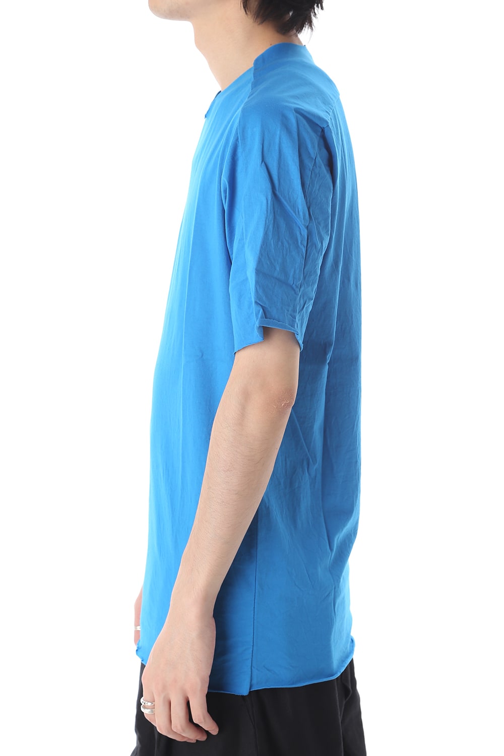 Light Cotton Jersey T-Shirts Blue