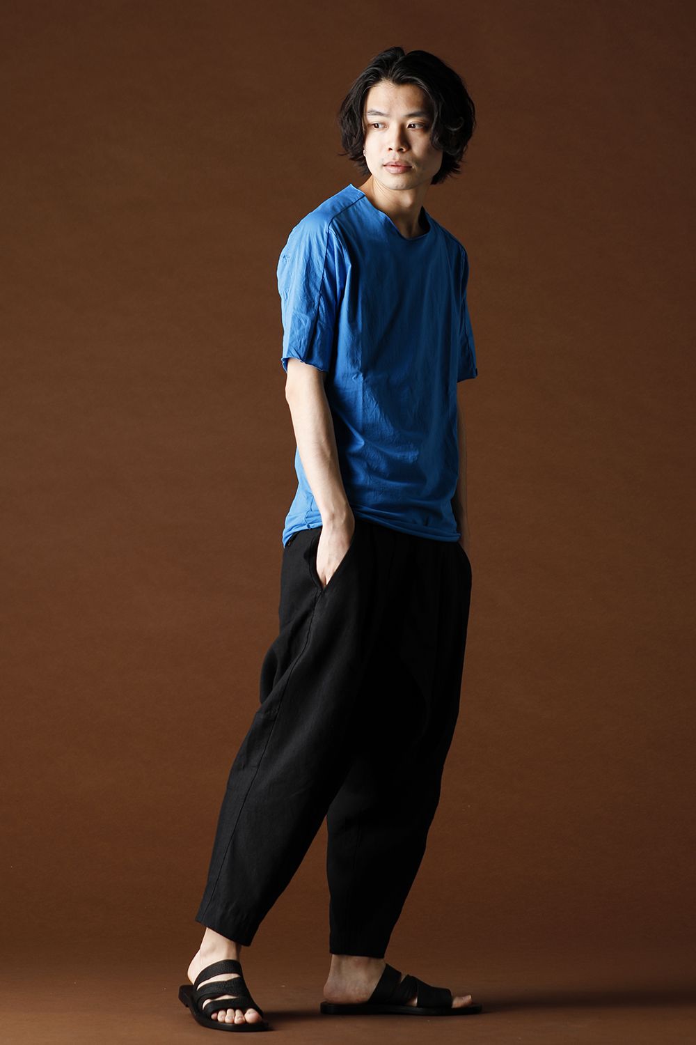 Light Cotton Jersey T-Shirts Blue